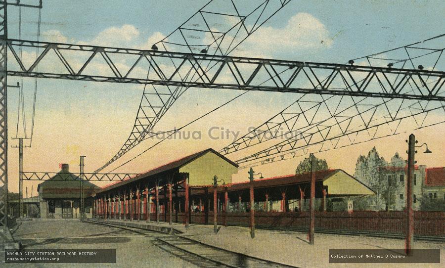 Postcard: The New York, New Haven & Hartford Railroad Depot, Port Chester, New York